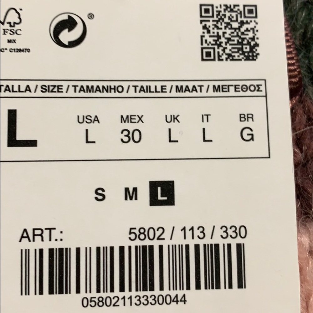 NWT. Zara Mohair/Wool blend Knit Sweater Size M, L - Picture 5 of 9